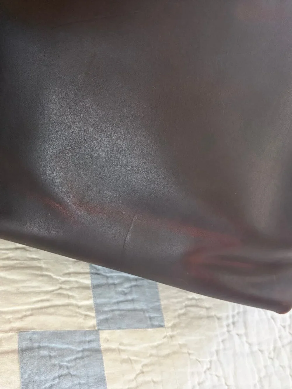 Portland Leather Medium Tote, Grizzly